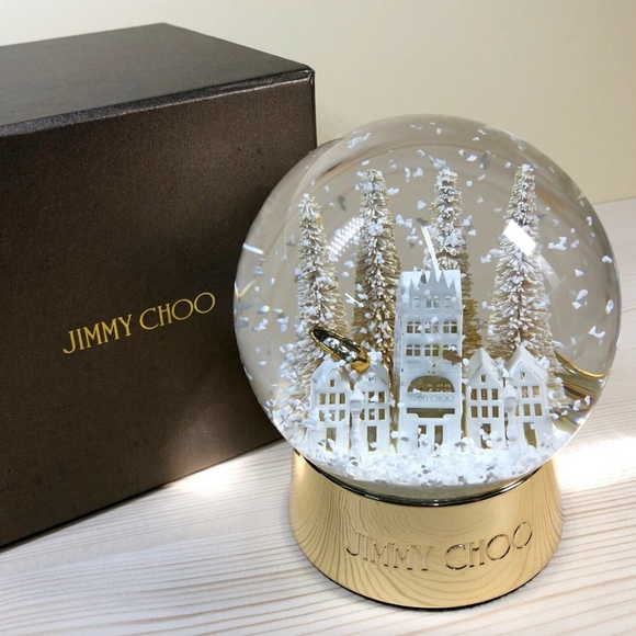 Jimmy Choo Shoes - Jimmy Choo Gold SnowGlobe w/ Heels CollectibleVIP